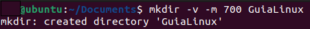 Crear directorios con permisos en Linux por terminal o consola mediante el comando mkdir