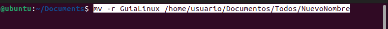 Mover directorio y cambiarle el nombre en Linux
