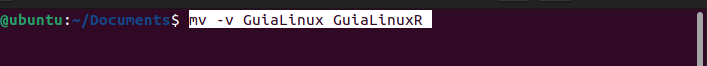 Cambiando nombre a un directorio por terminal en Linux