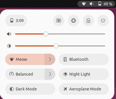 ¿Como ver el porcentaje y tiempo de la batería en la configuración rápida de GNOME?